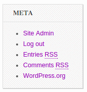 the meta panel widget